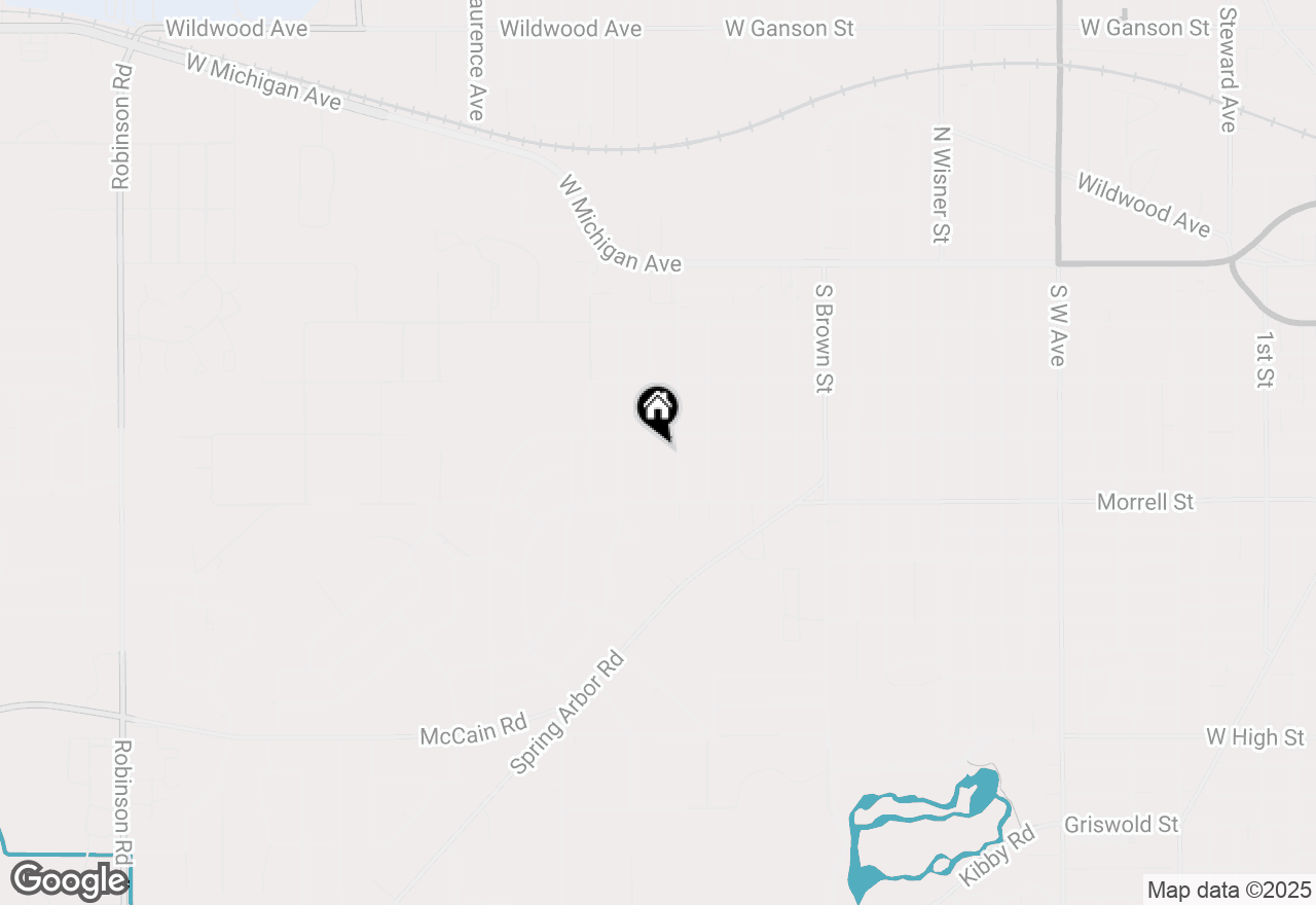 Map of 719 22nd Street, Jackson, MI 49203