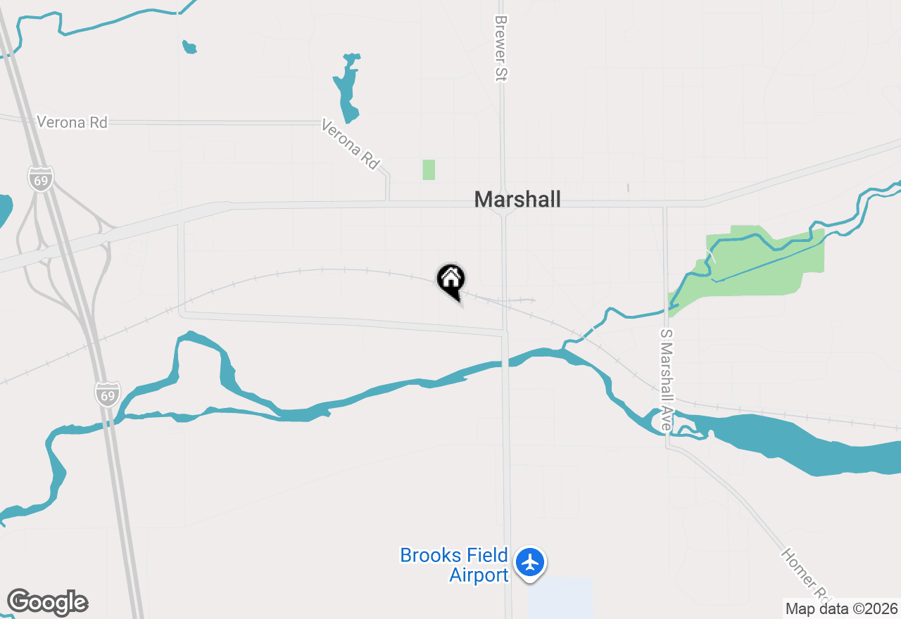 Map of 420 S Mulberry Street, Marshall, MI 49068