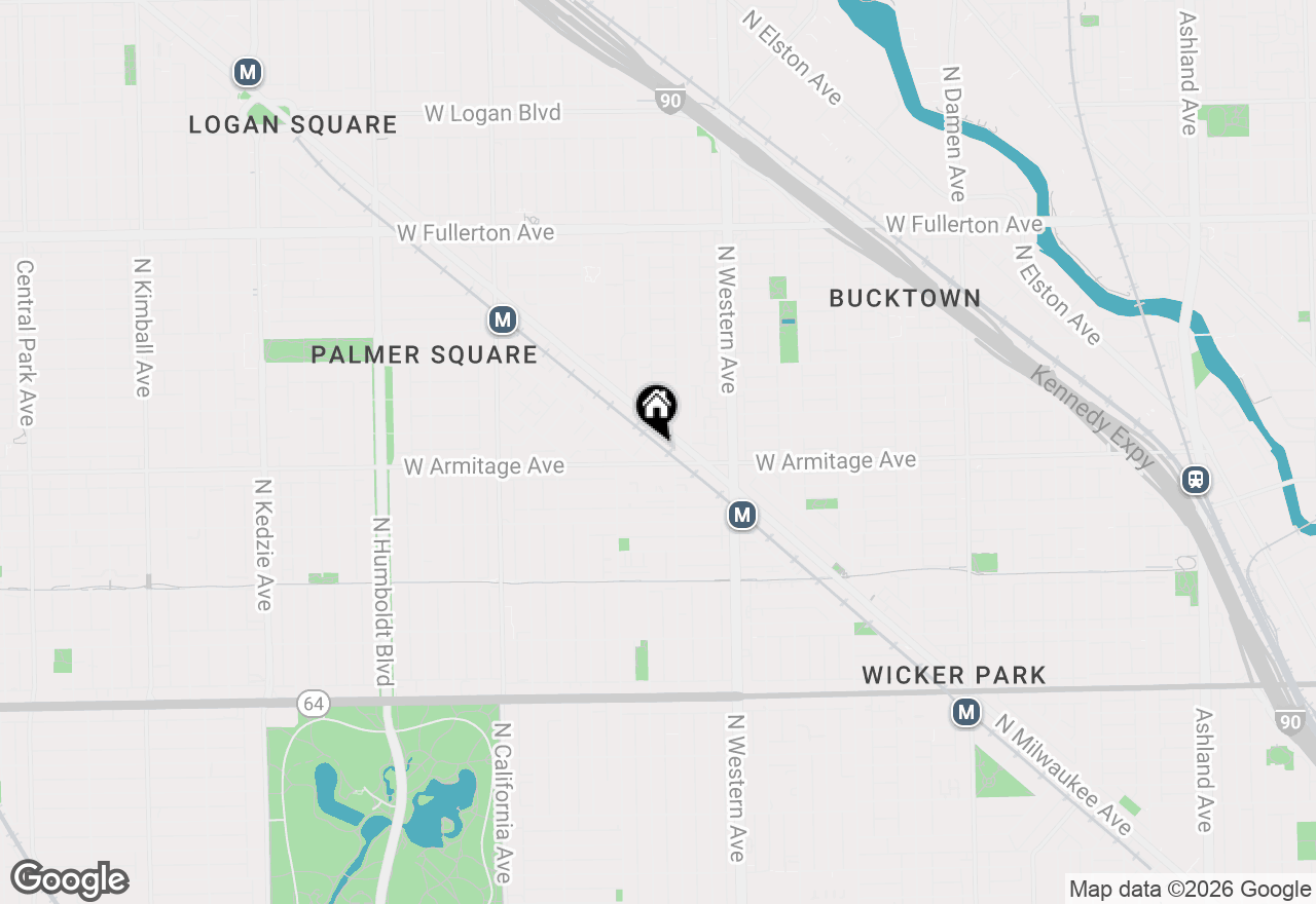Map of 2015 N Bingham Street, Chicago, IL 60647