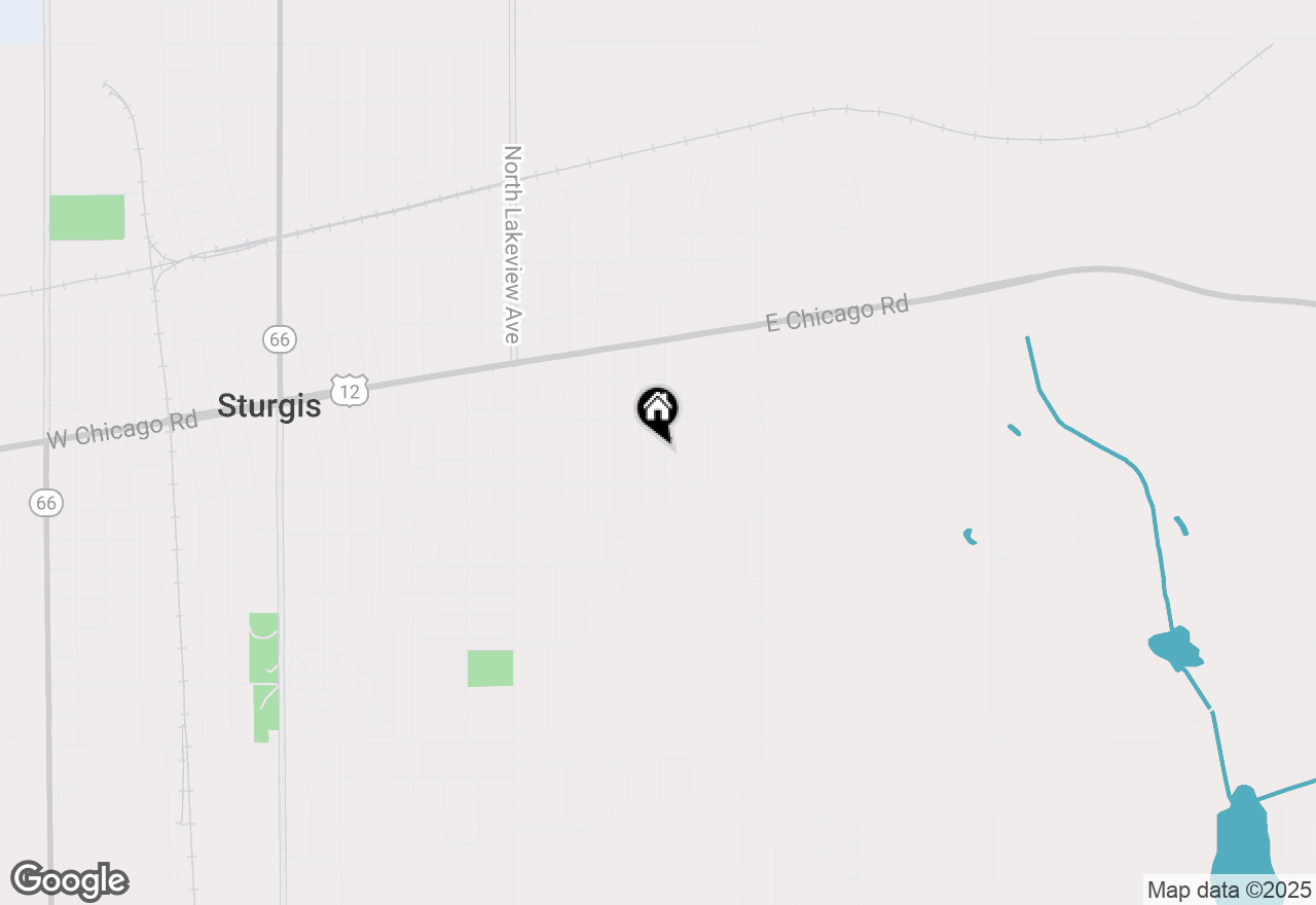 Map of 215 Vinewood Avenue, Sturgis, MI 49091
