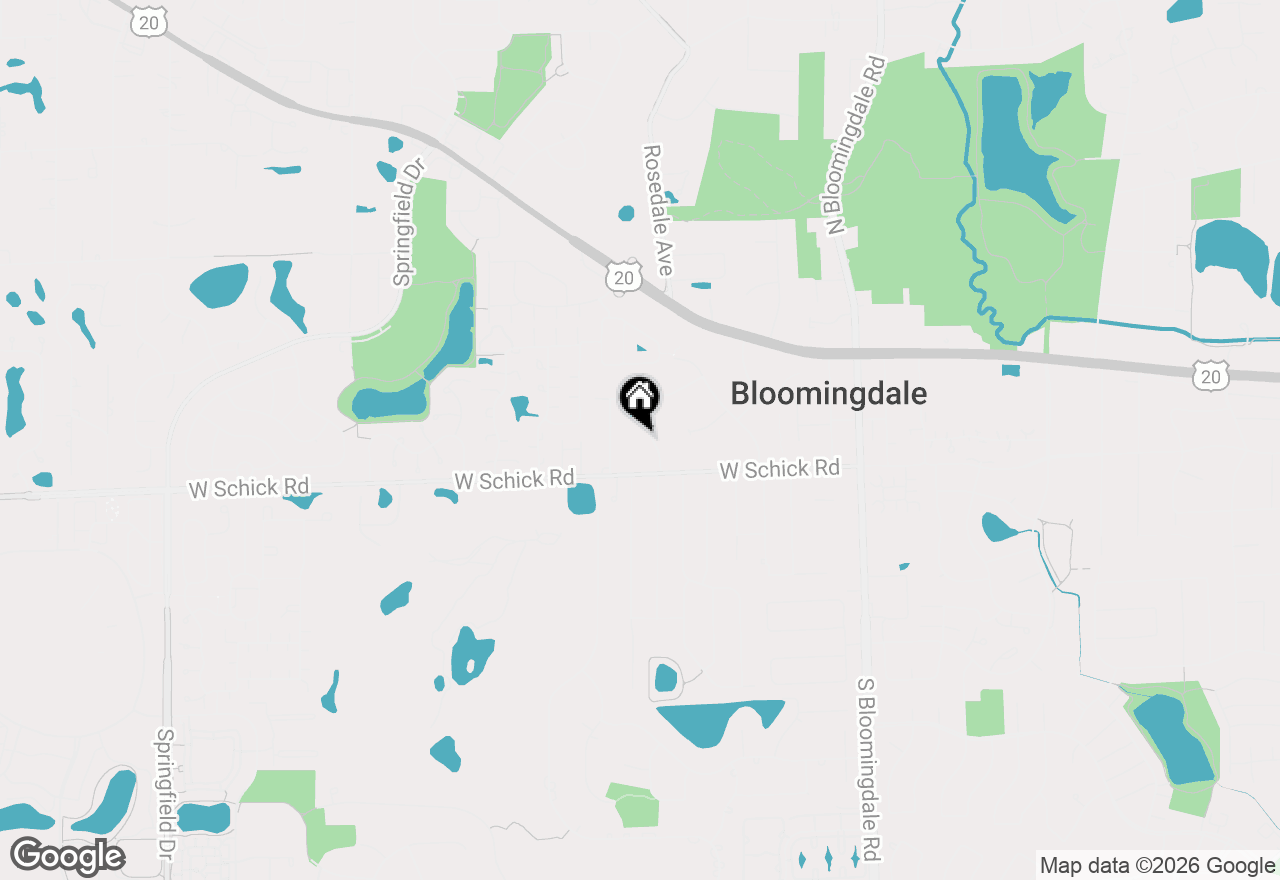 Map of 126 Rosedale Court, Bloomingdale, IL 60108