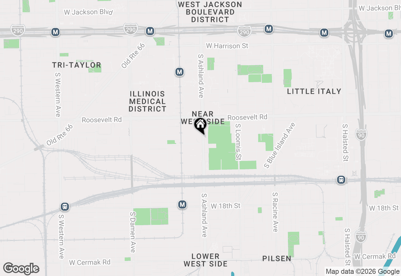 Map of 1615 W 13th Street #201, Chicago, IL 60608