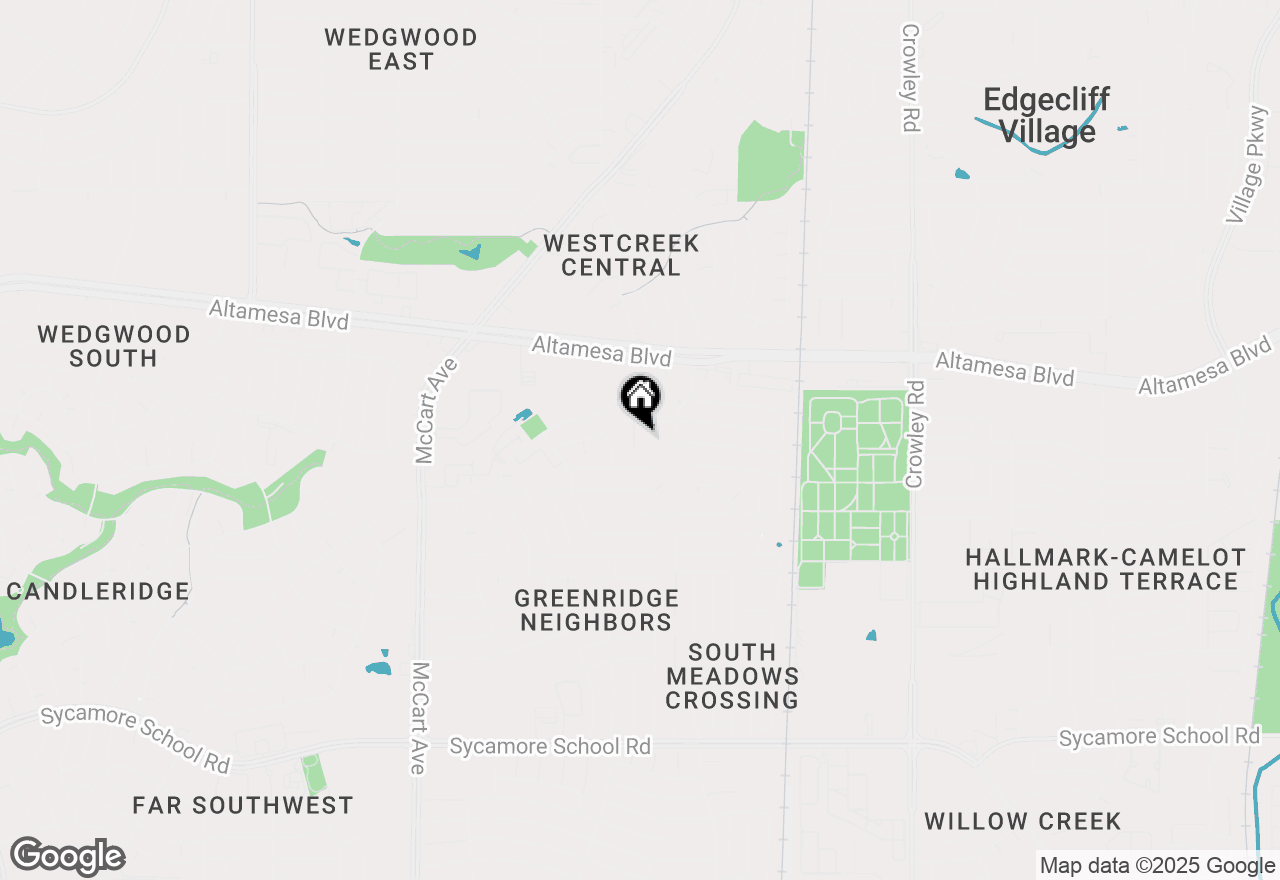 Map of 6713 Crestmont Court, Fort Worth, TX 76133