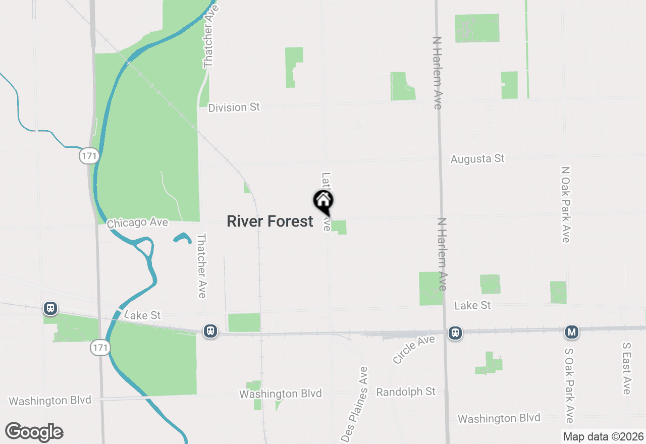 Map of 752 Lathrop Avenue, River Forest, IL 60305