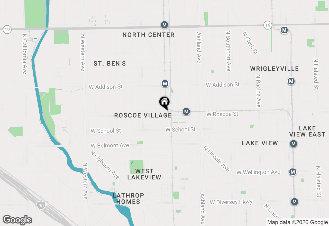 Map of 1800 W Roscoe Street #206, Chicago, IL 60657