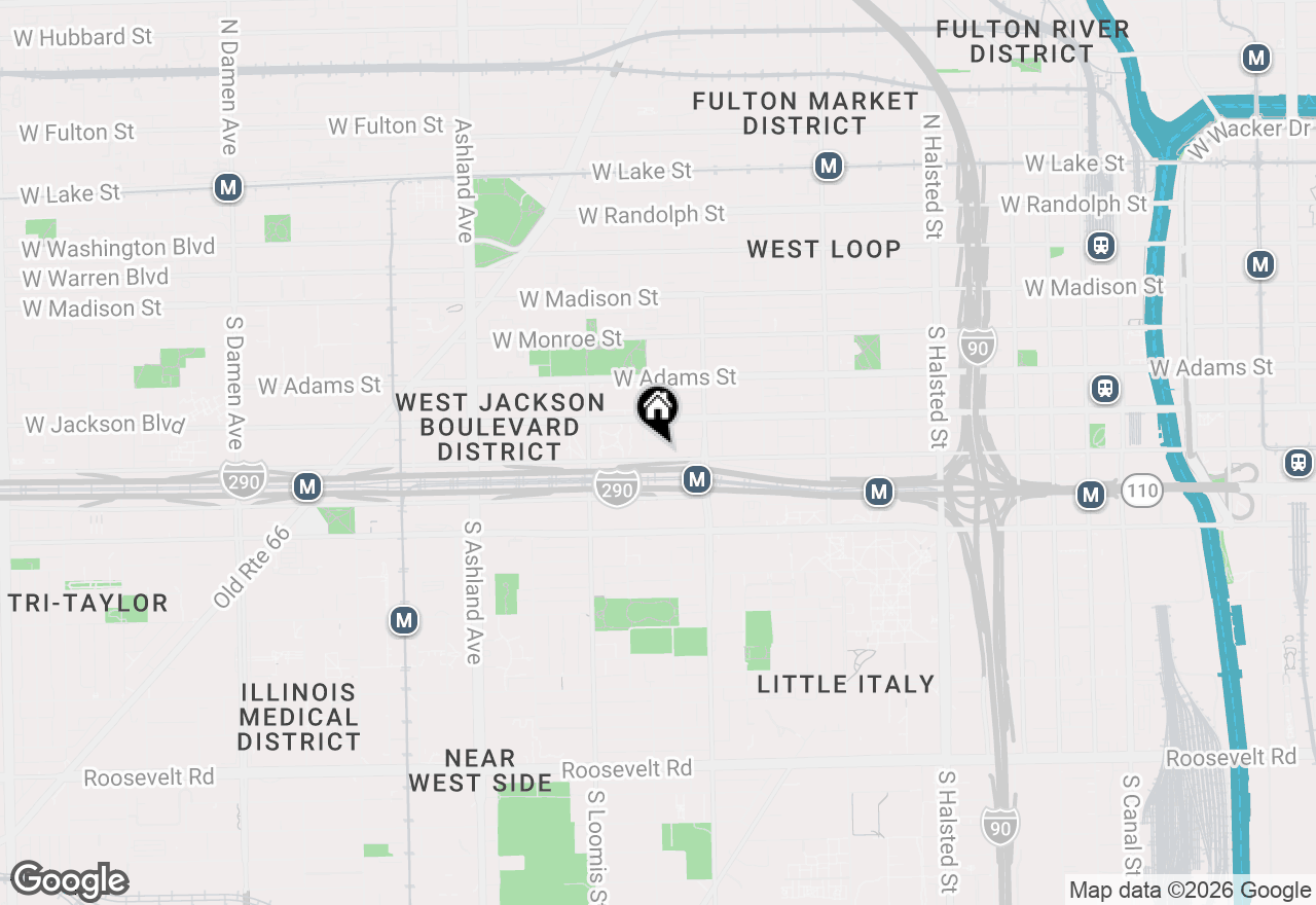 Map of 1250 W Van Buren Street #1A, Chicago, IL 60607