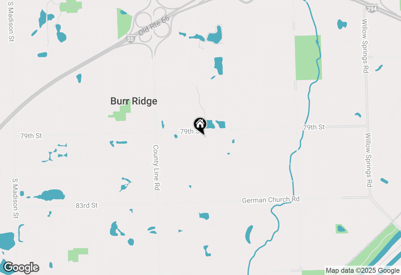 Map of 11747 Briarwood Court, Burr Ridge, IL 60527