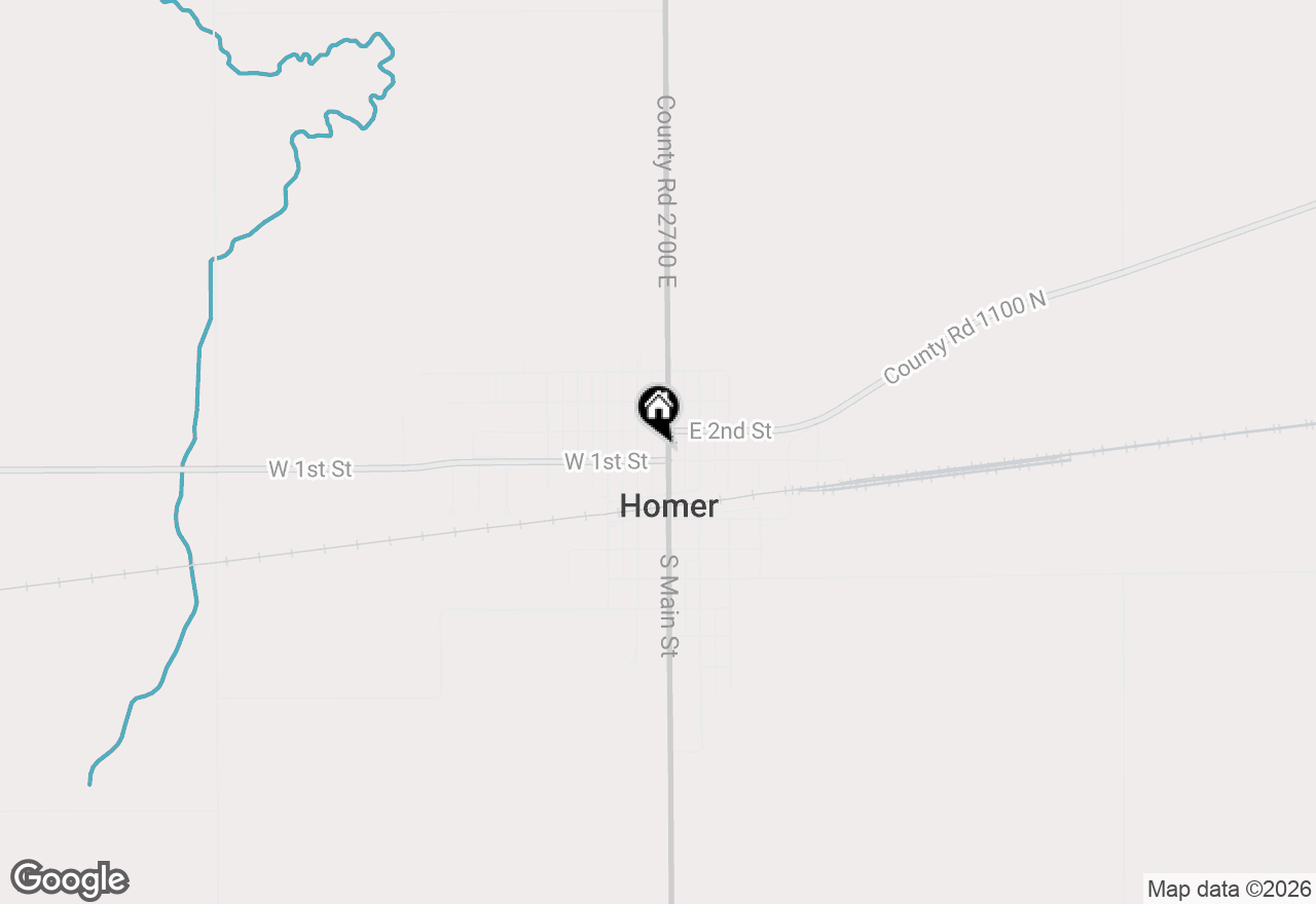 Map of 106 N Main Street, Homer, IL 61849