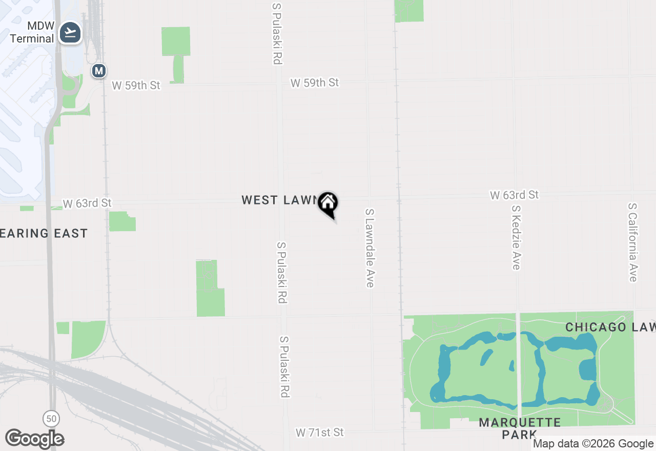 Map of 3822 W 64th Street, Chicago, IL 60629