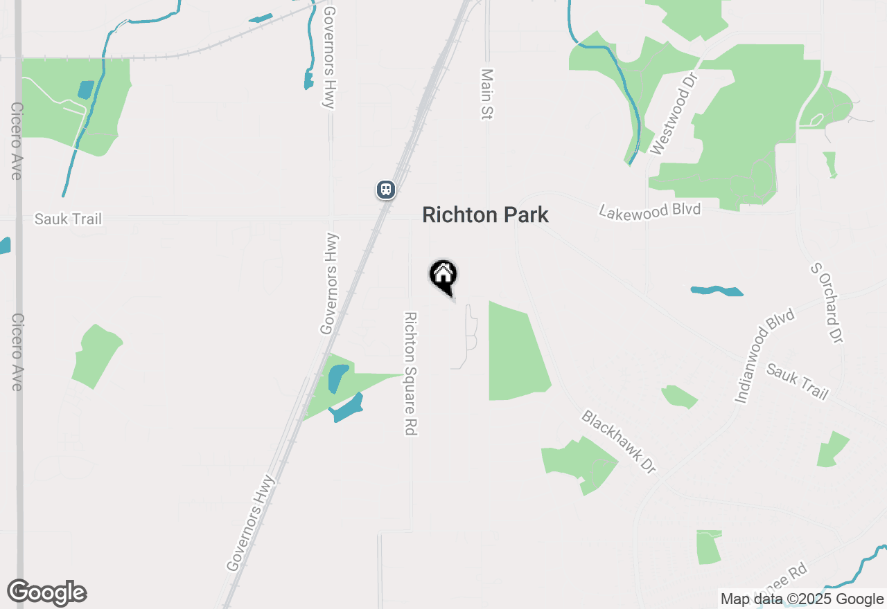 Map of 22508 Lawndale Avenue, Richton Park, IL 60471