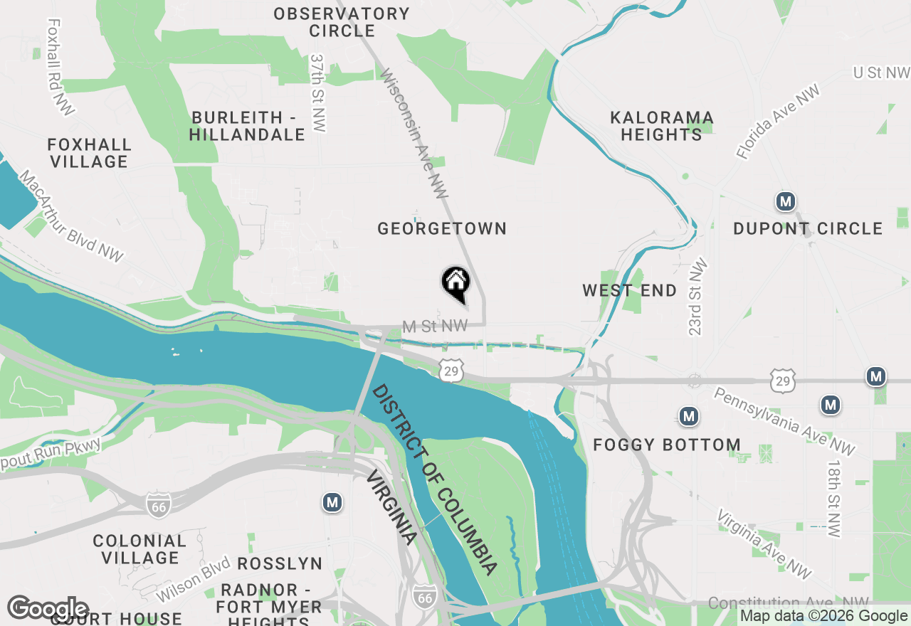 Map of 3240 Prospect Street Nw, Washington, DC 20007