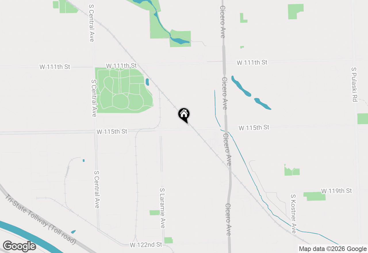 Map of 5016 W 115th Street, Alsip, IL 60803