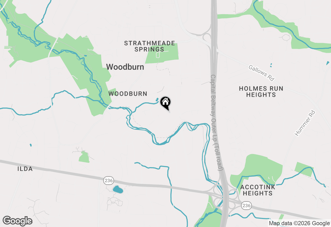 Map of 8203 Galahad Court, Annandale, VA 22003