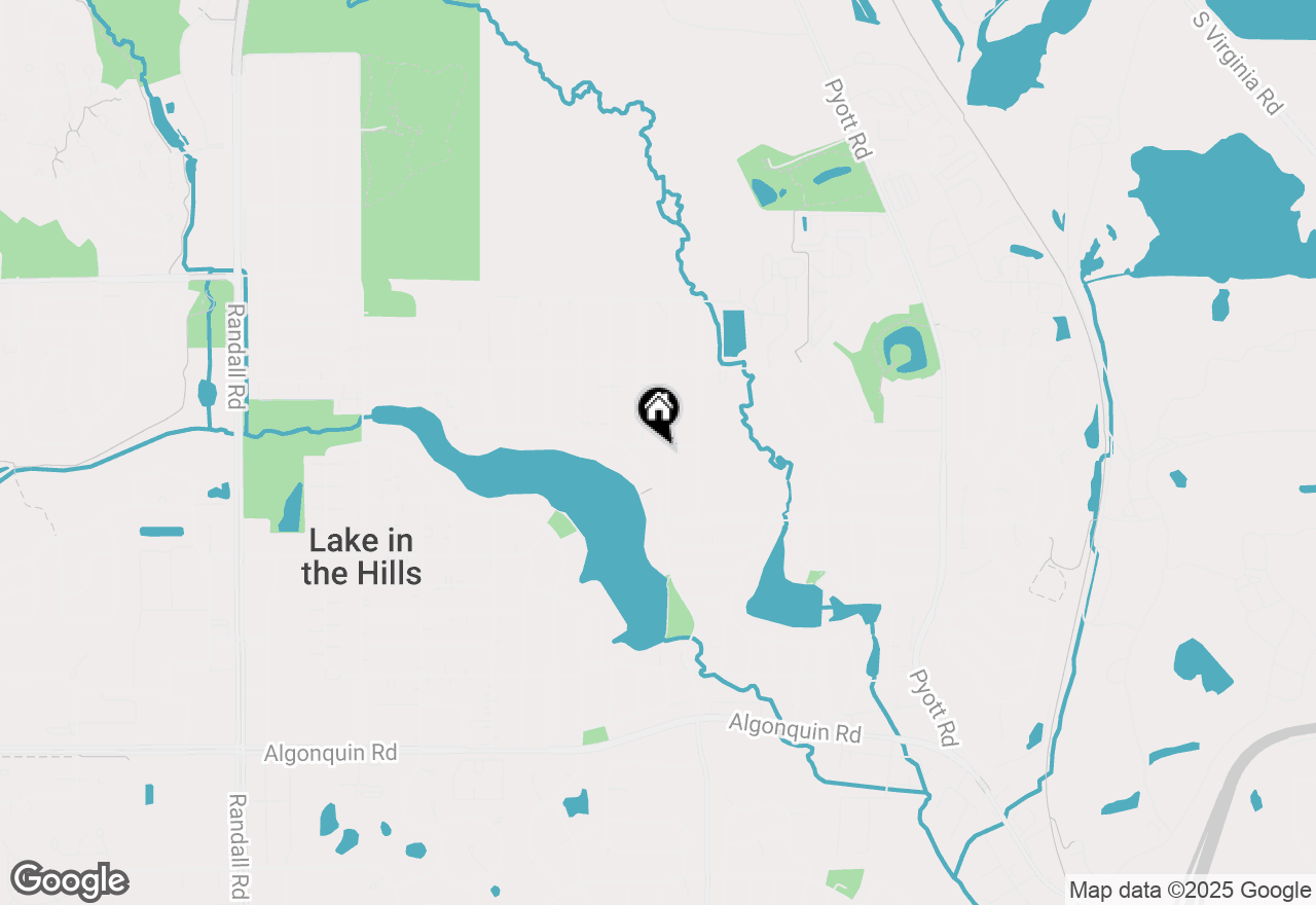 Map of 416 Cedar Street, Lake In The Hills, IL 60156