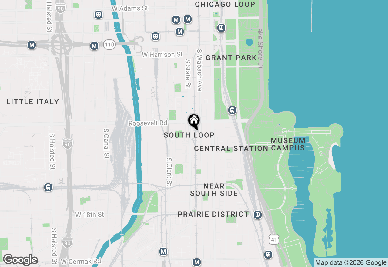Map of 1255 S State Street #502, Chicago, IL 60605