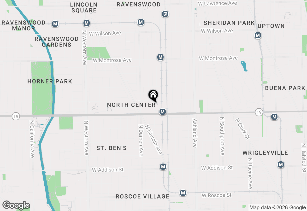 Map of 4032 N Wolcott Avenue #2F, Chicago, IL 60613
