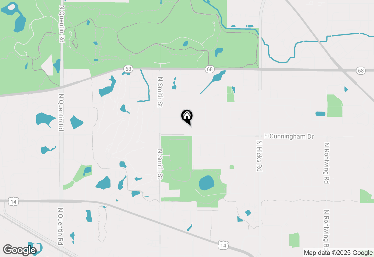 Map of 47 W King Henry Court, Palatine, IL 60067