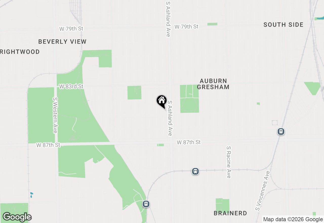 Map of 8452 S Marshfield Avenue, Chicago, IL 60620