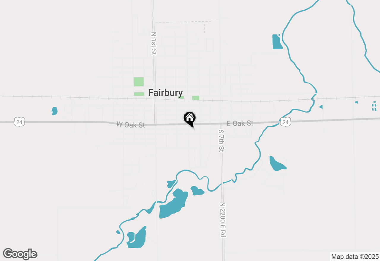 Map of 409 S 4th Street, Fairbury, IL 61739