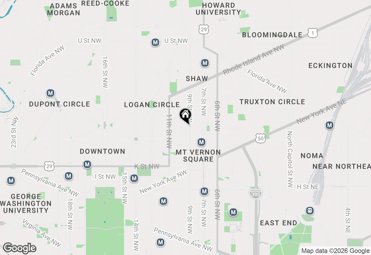 Map of 914 N St. Nw, Washington, DC 20001