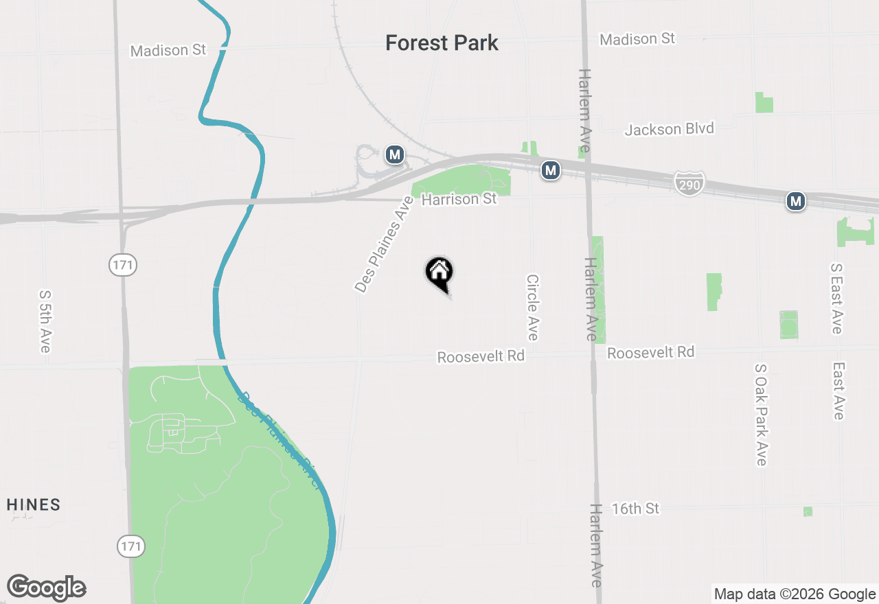 Map of 1028 Lathrop Avenue, Forest Park, IL 60130