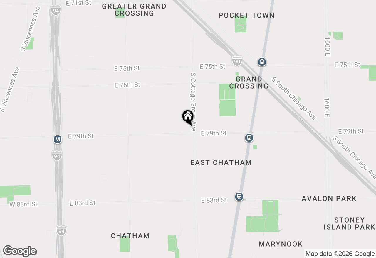 Map of 7843 S Evans Avenue, Chicago, IL 60619