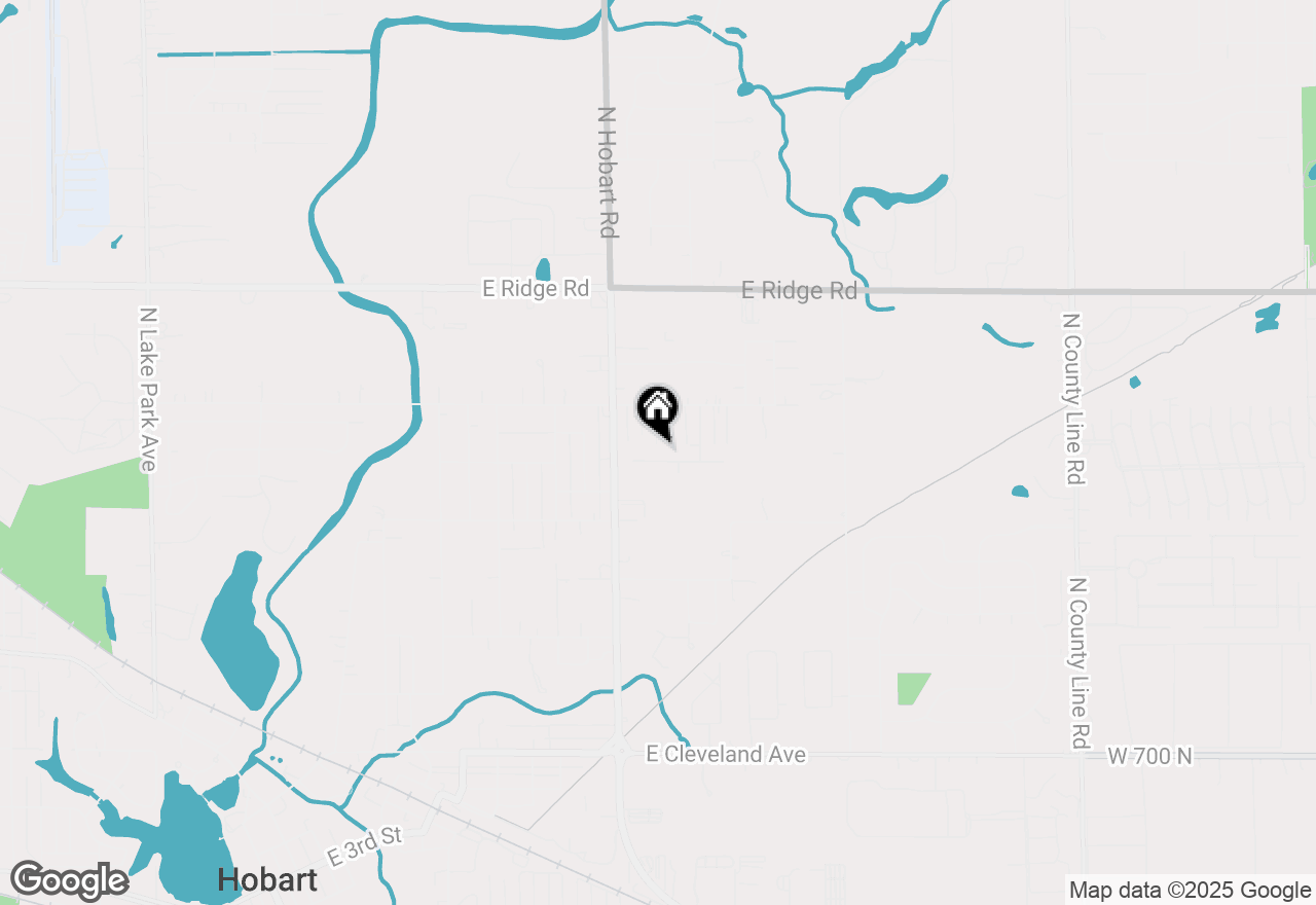 Map of 1740 Cooke Street, Hobart, IN 46342