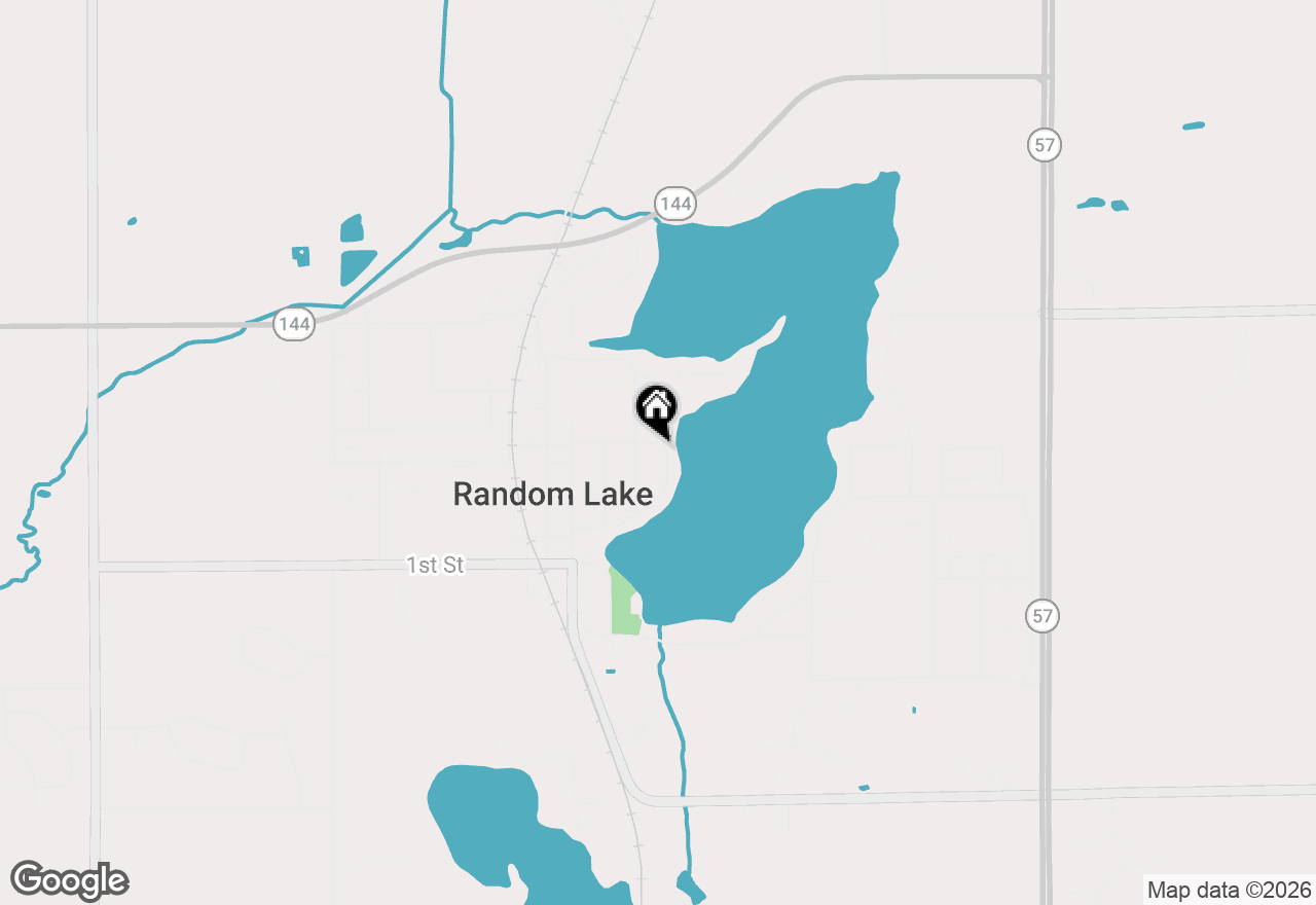Map of 405 Lake Dr, Random Lake, WI 53075