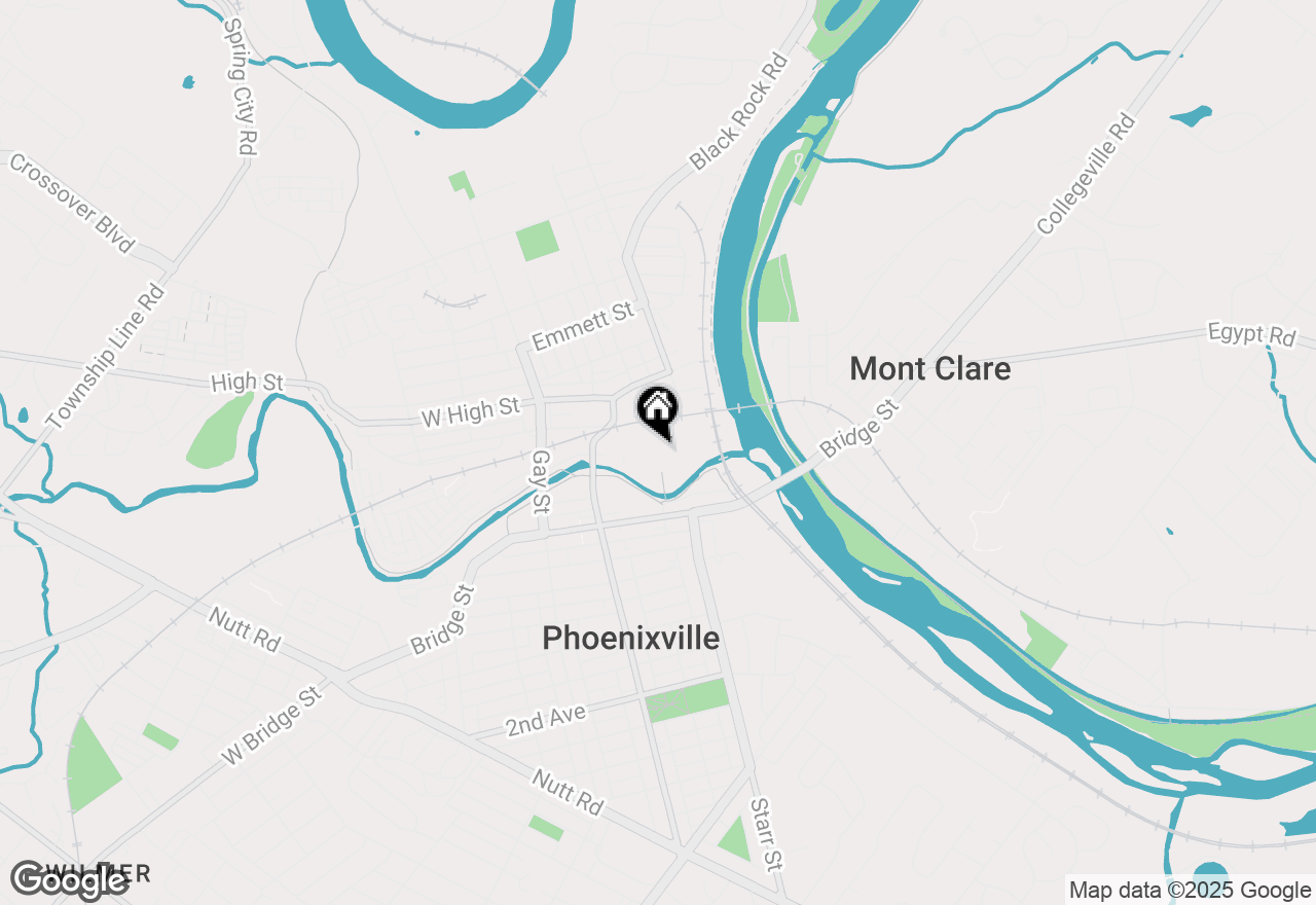 Map of 45 N Main Street #5107, Phoenixville, PA 19460