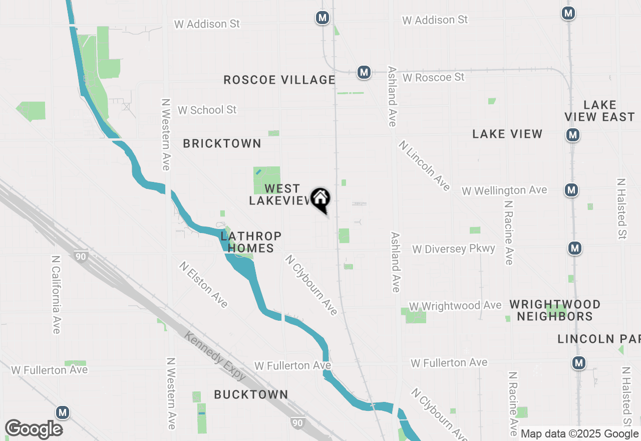 Map of 2903 N Wolcott Avenue #C, Chicago, IL 60657