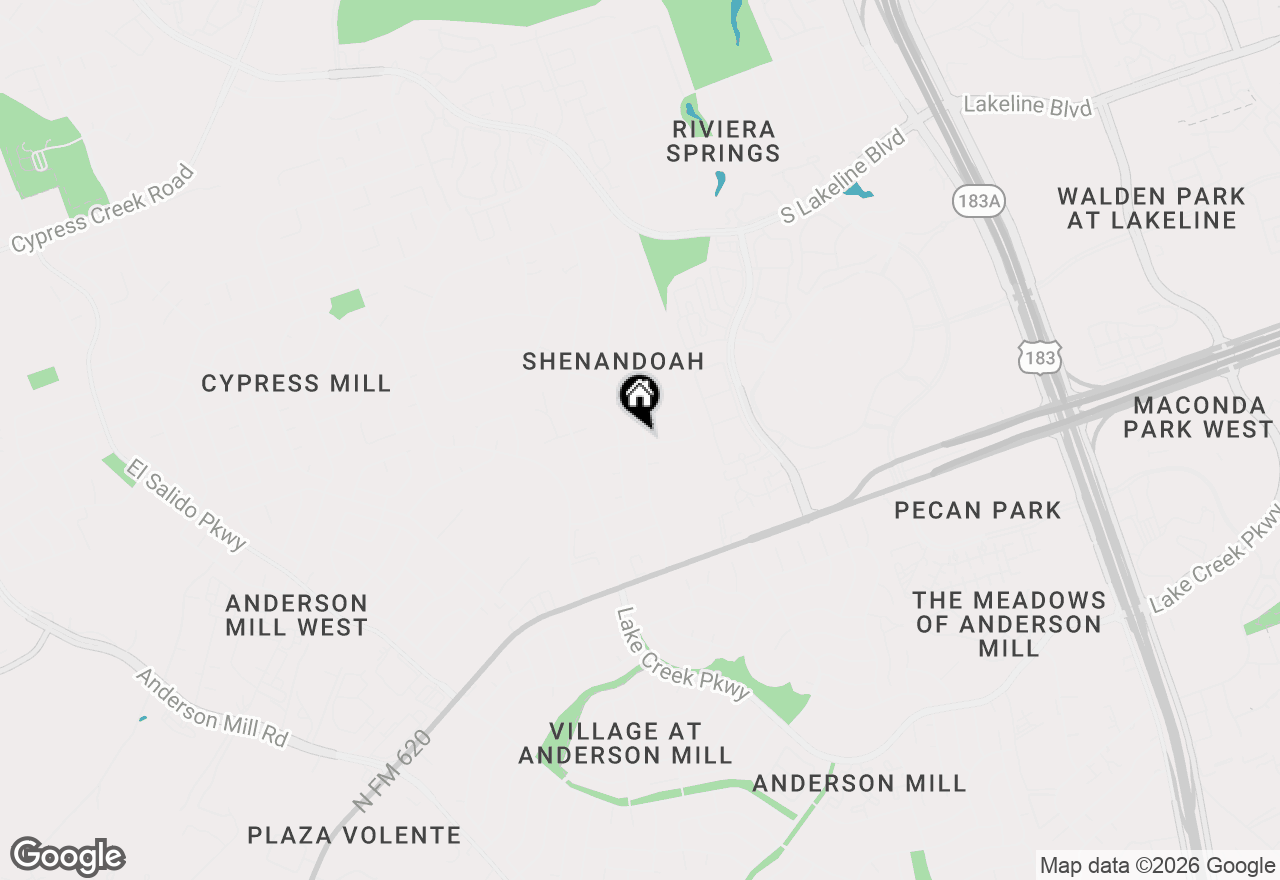 Map of 3100 Blue Ridge Dr, Cedar Park, TX 78613