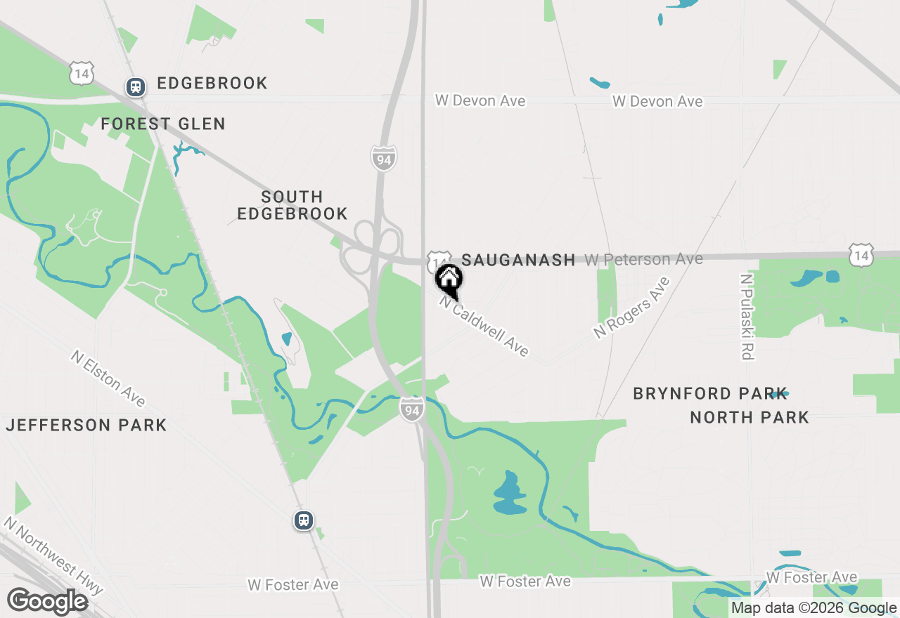 Map of 5898 N Caldwell Avenue, Chicago, IL 60646