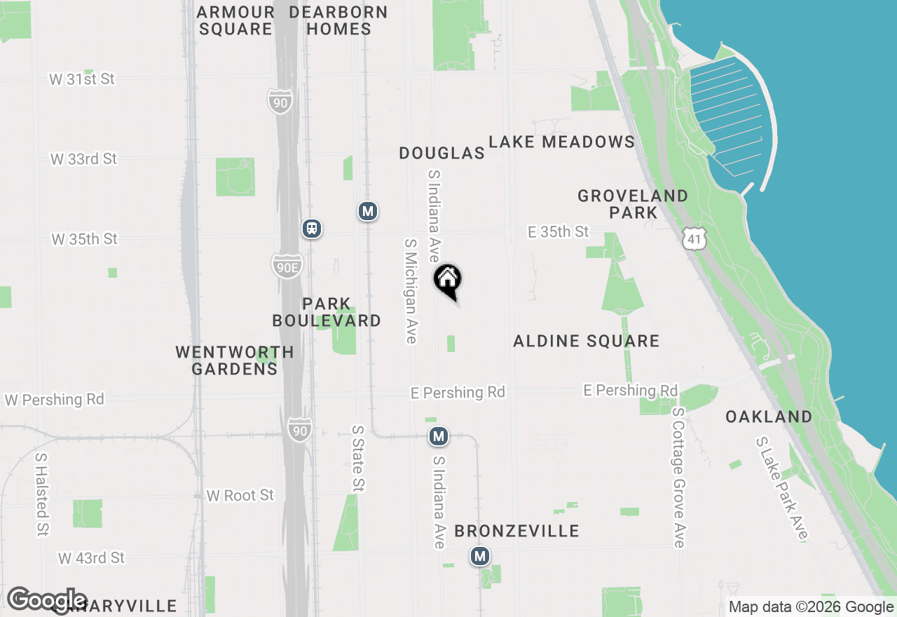 Map of 214 E 37th Street #3, Chicago, IL 60653