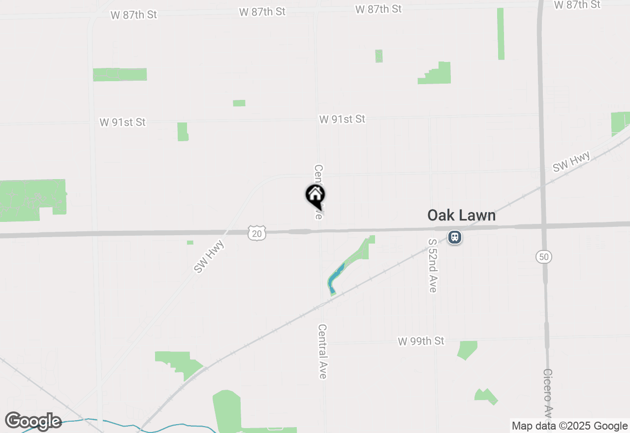Map of 9422 Central Avenue, Oak Lawn, IL 60453