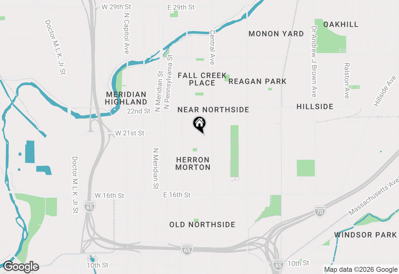Map of 2026 N New Jersey Street, Indianapolis, IN 46202