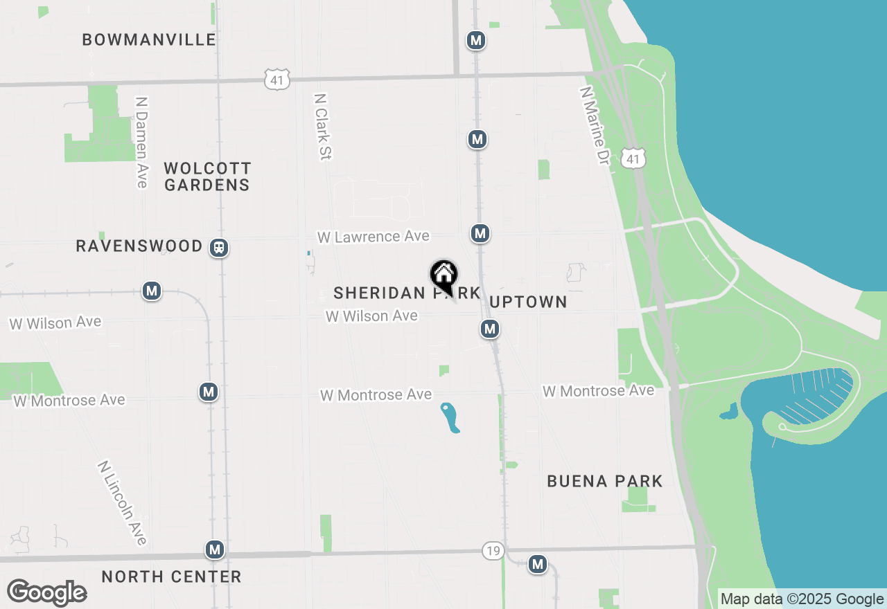 Map of 4611 N Magnolia Avenue #2, Chicago, IL 60640