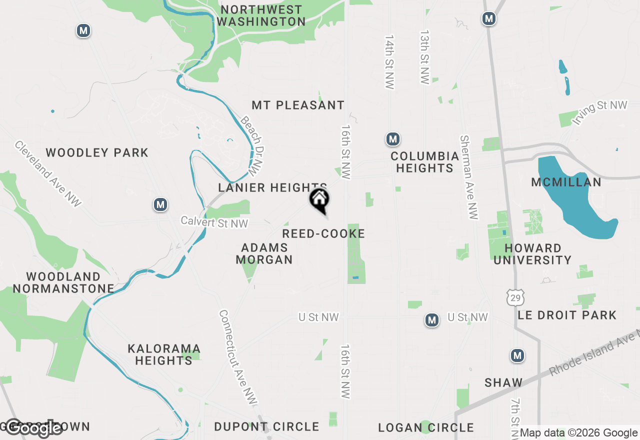Map of 2509 17th Street Nw #1, Washington, DC 20009