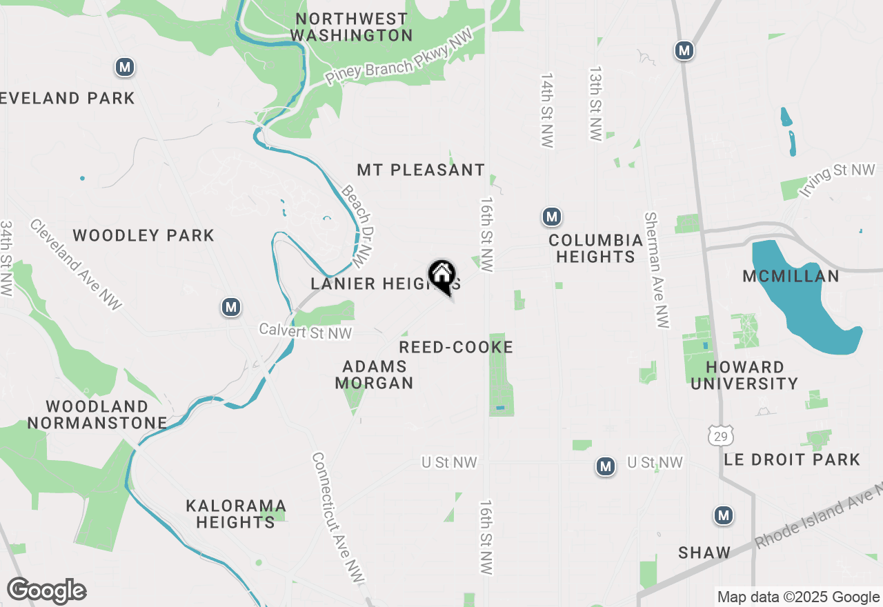 Map of 2550 17th Street Nw #414, Washington, DC 20009