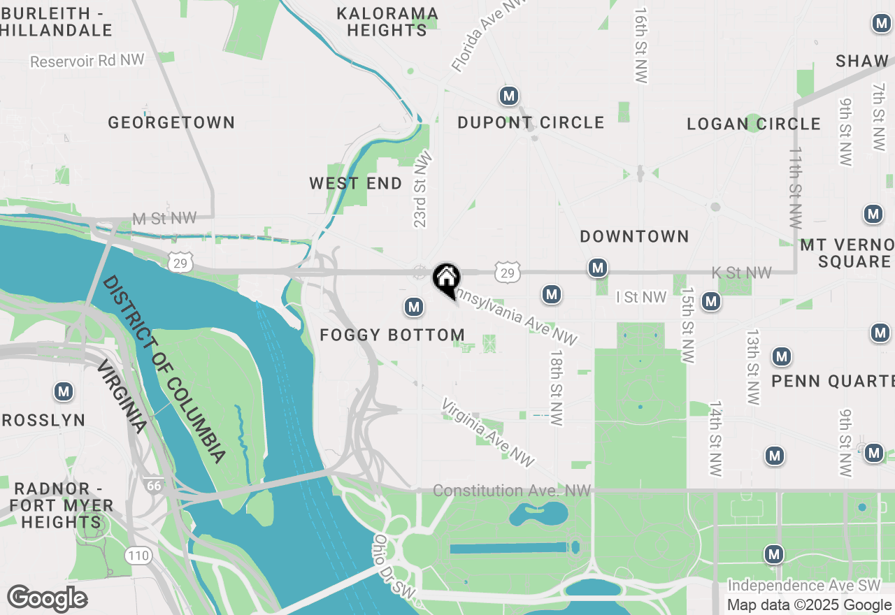 Map of 2141 I Street Nw #809, Washington, DC 20037