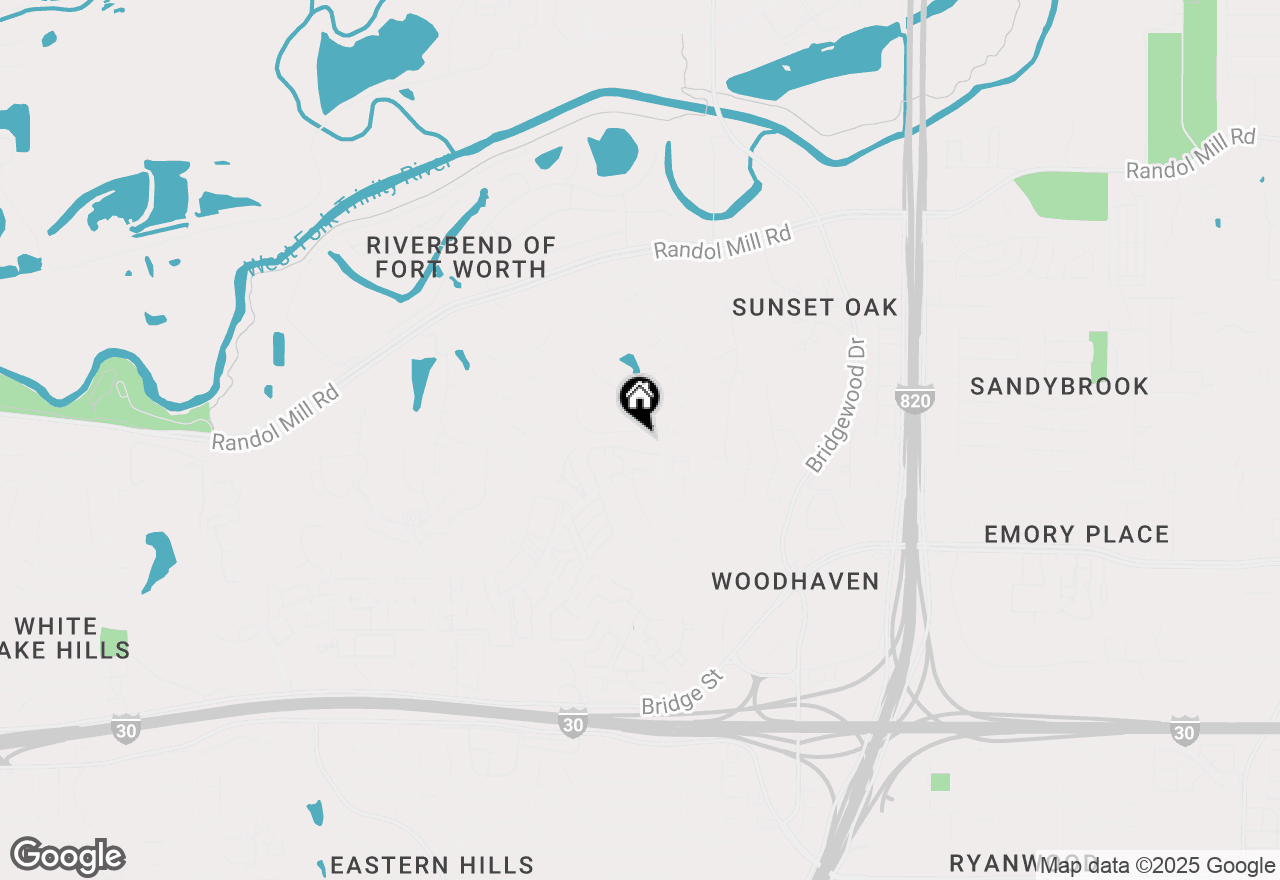 Map of 6112 Lantana Lane, Fort Worth, TX 76112