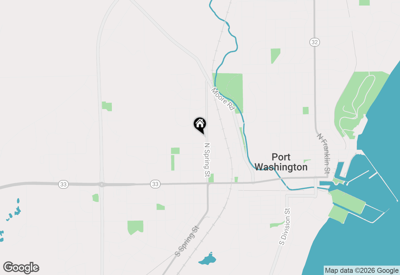 Map of 833 Mallinger Dr, Port Washington, WI 53074