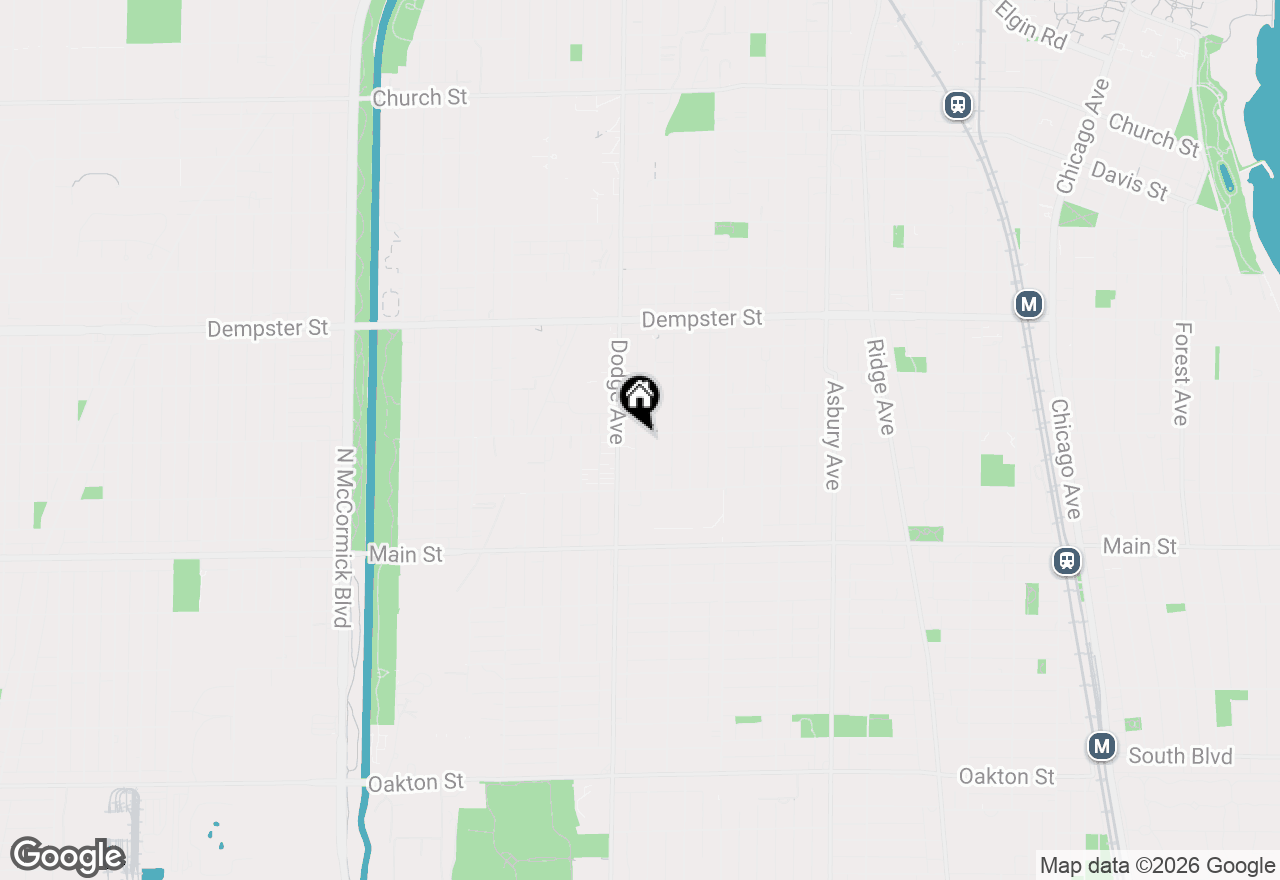 Map of 1806 Greenleaf Street, Evanston, IL 60202