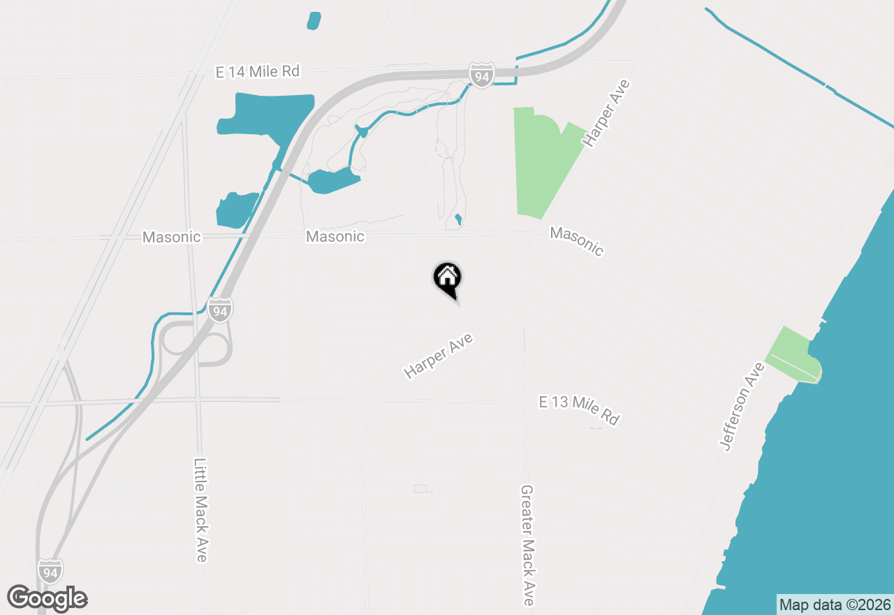 Map of 507 Sunset Lane, Saint Clair Shores, MI 48082