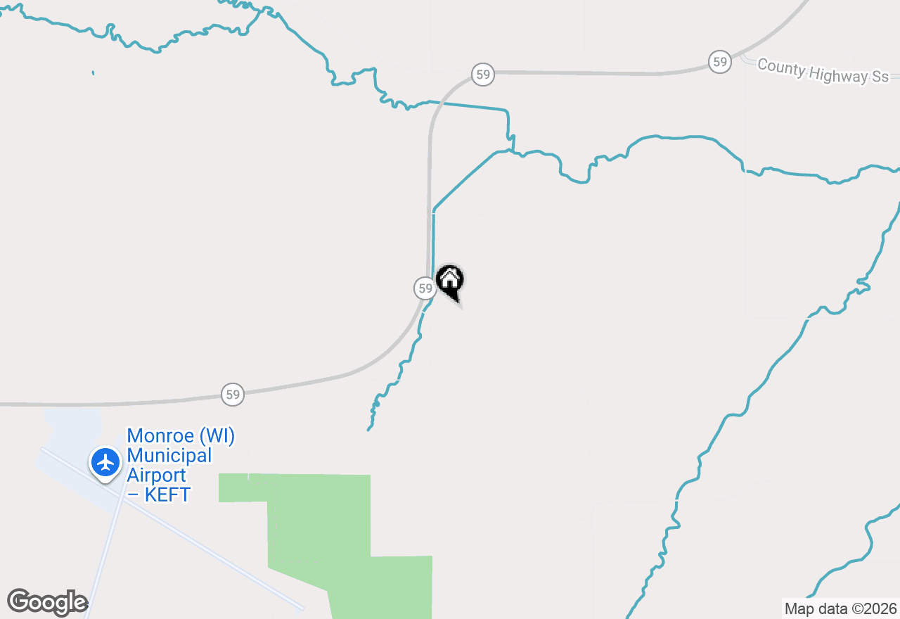 Map of N3280 Meyers Road, Monroe, WI 53566