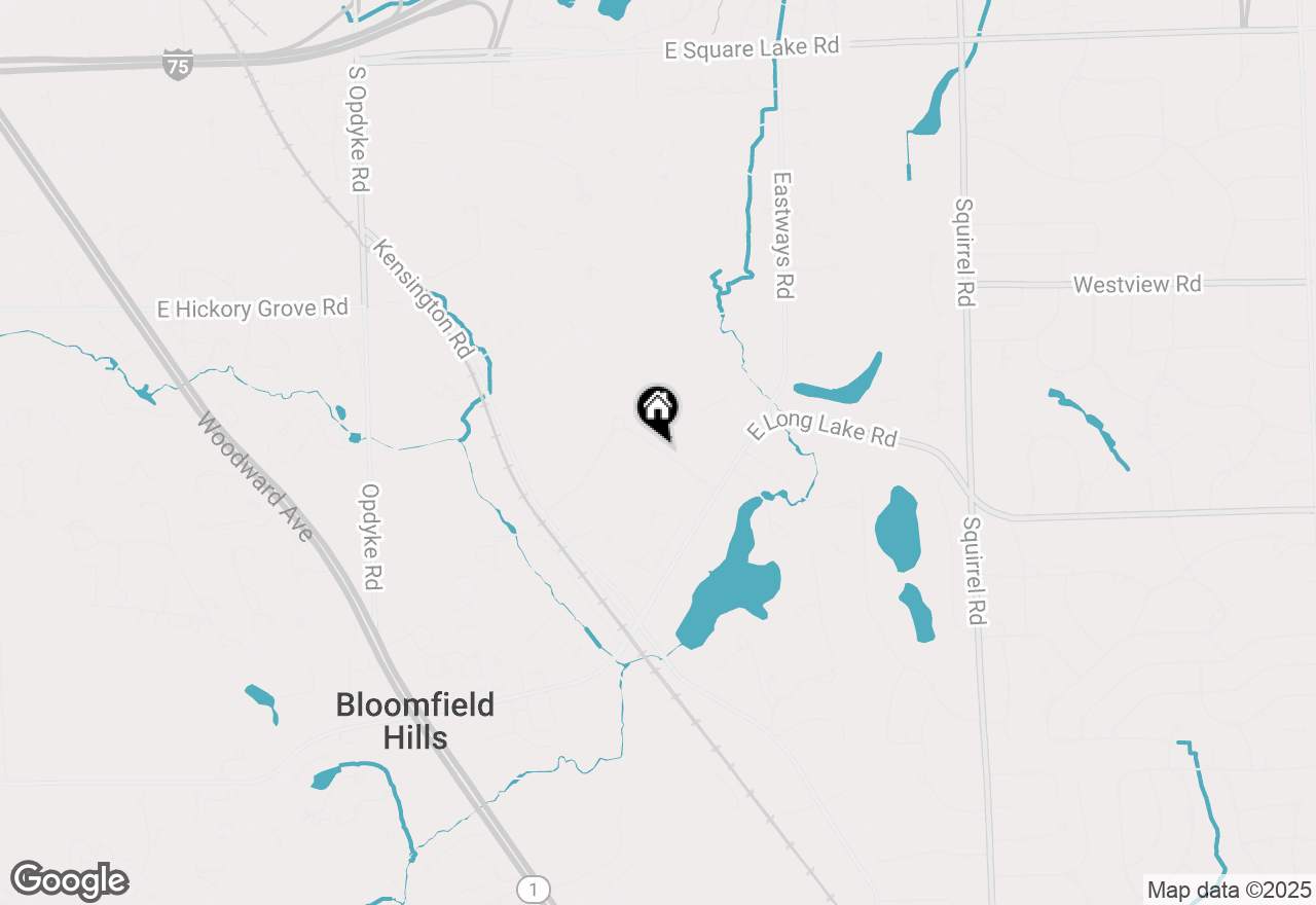 Map of 514 Chase Lane, Bloomfield Hills, MI 48304