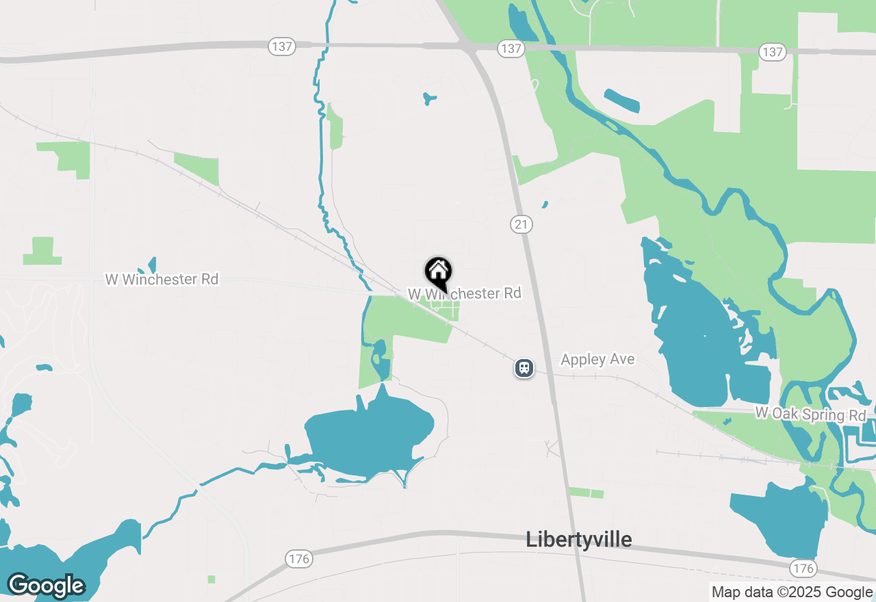 Map of 662 Parkside Court, Libertyville, IL 60048