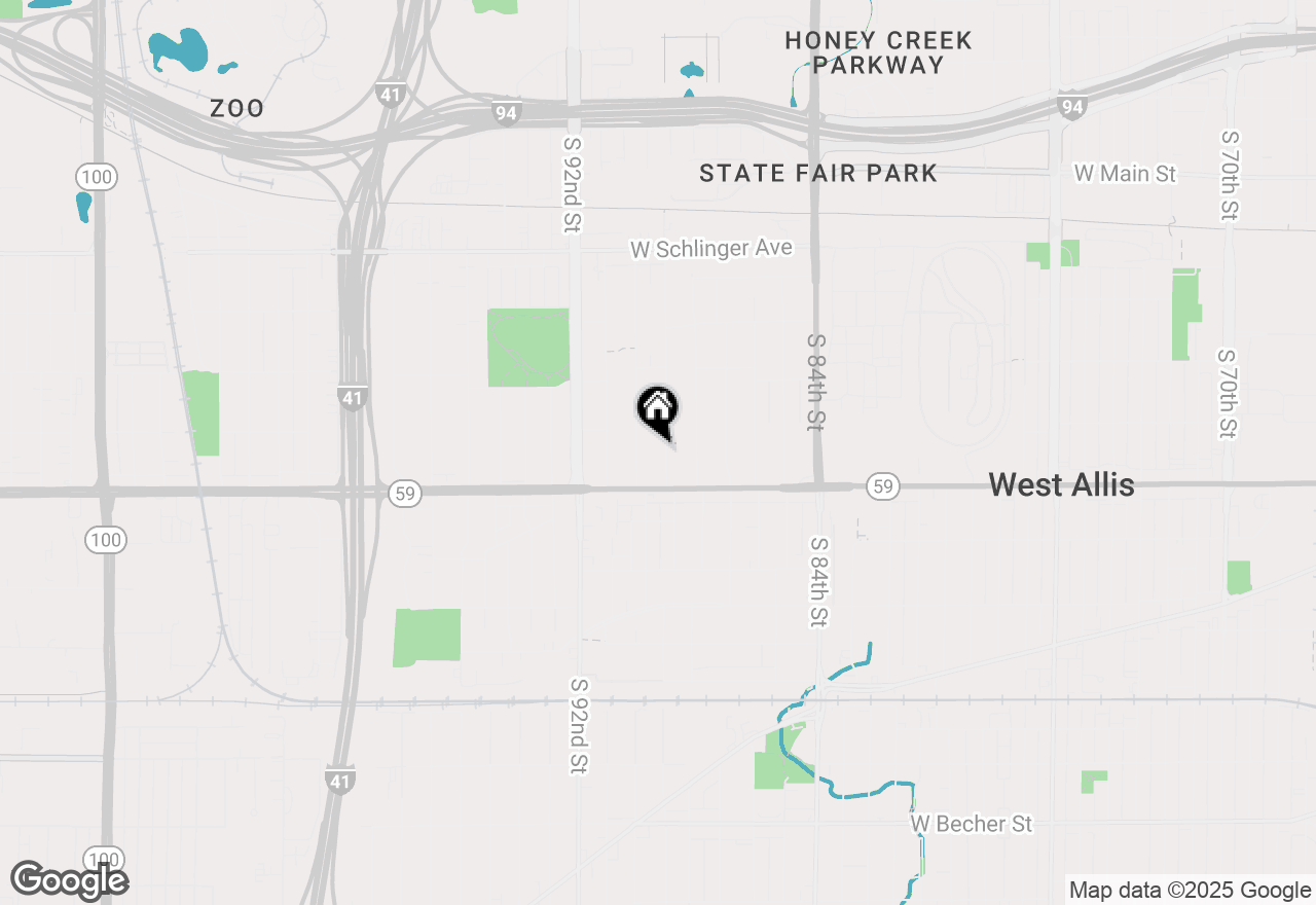 Map of 1329 S 89th St, West Allis, WI 53214