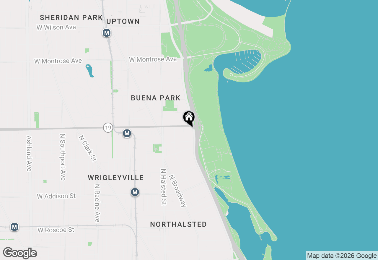 Map of 3950 N Lake Shore Drive #2202, Chicago, IL 60613