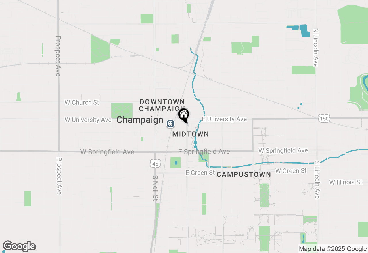 Map of 73 E Chester Street, Champaign, IL 61820