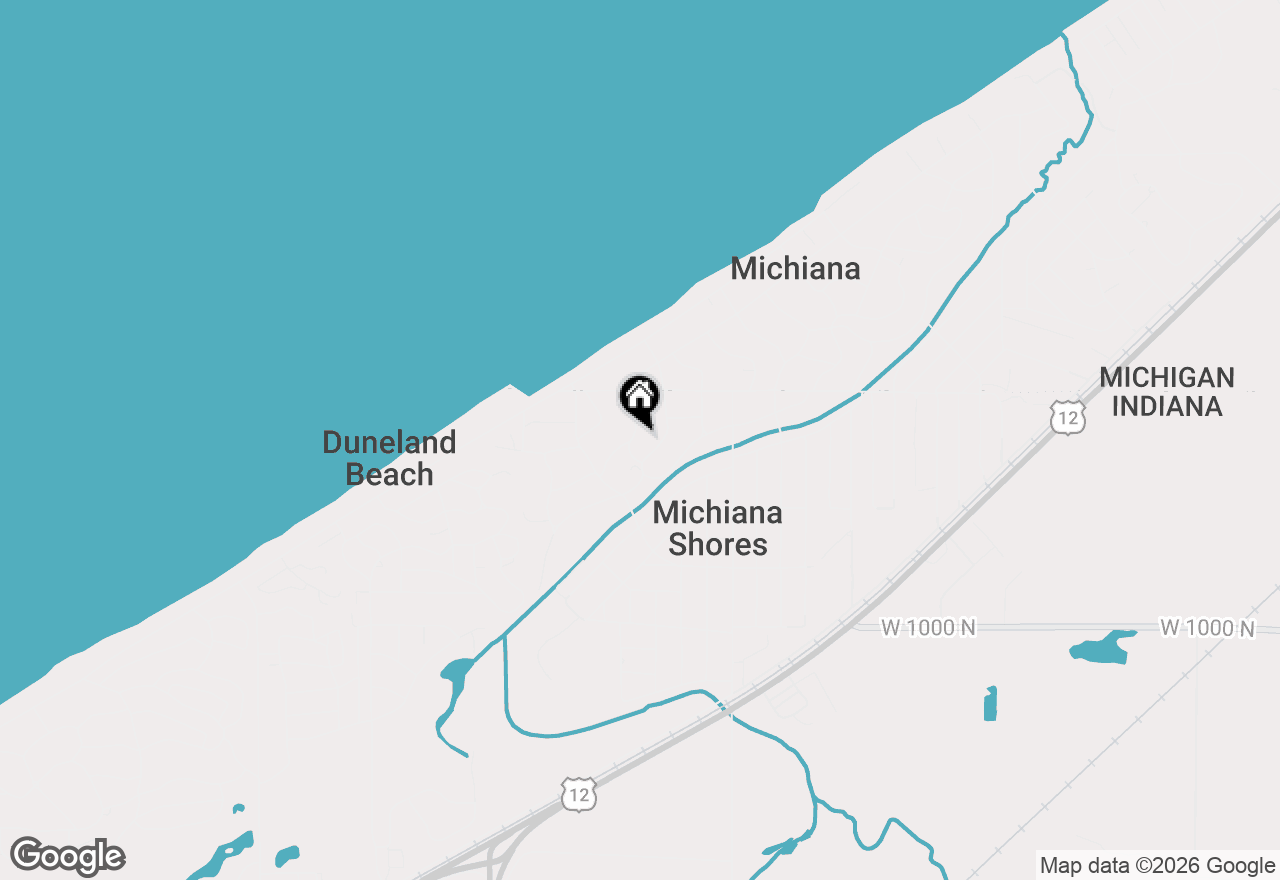 Map of 15 Ponchartrain Trail, Michiana Shores, IN 46360